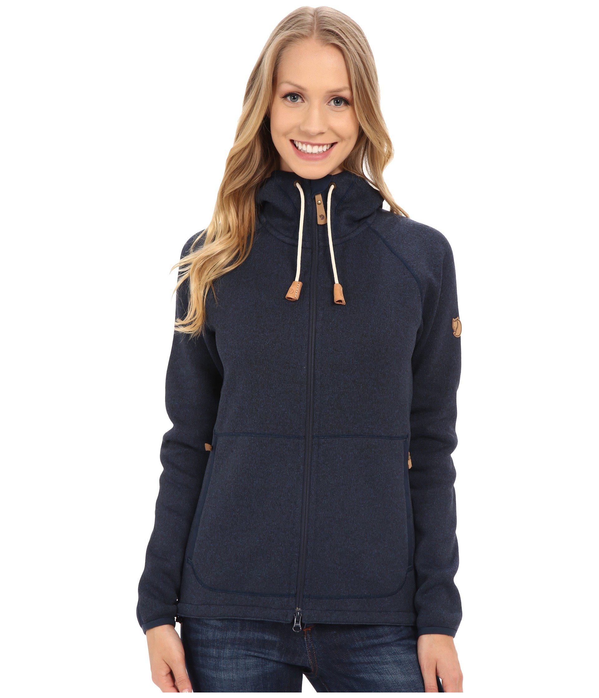 Fjallraven vik Fleece  Hoodie  in Gray Lyst