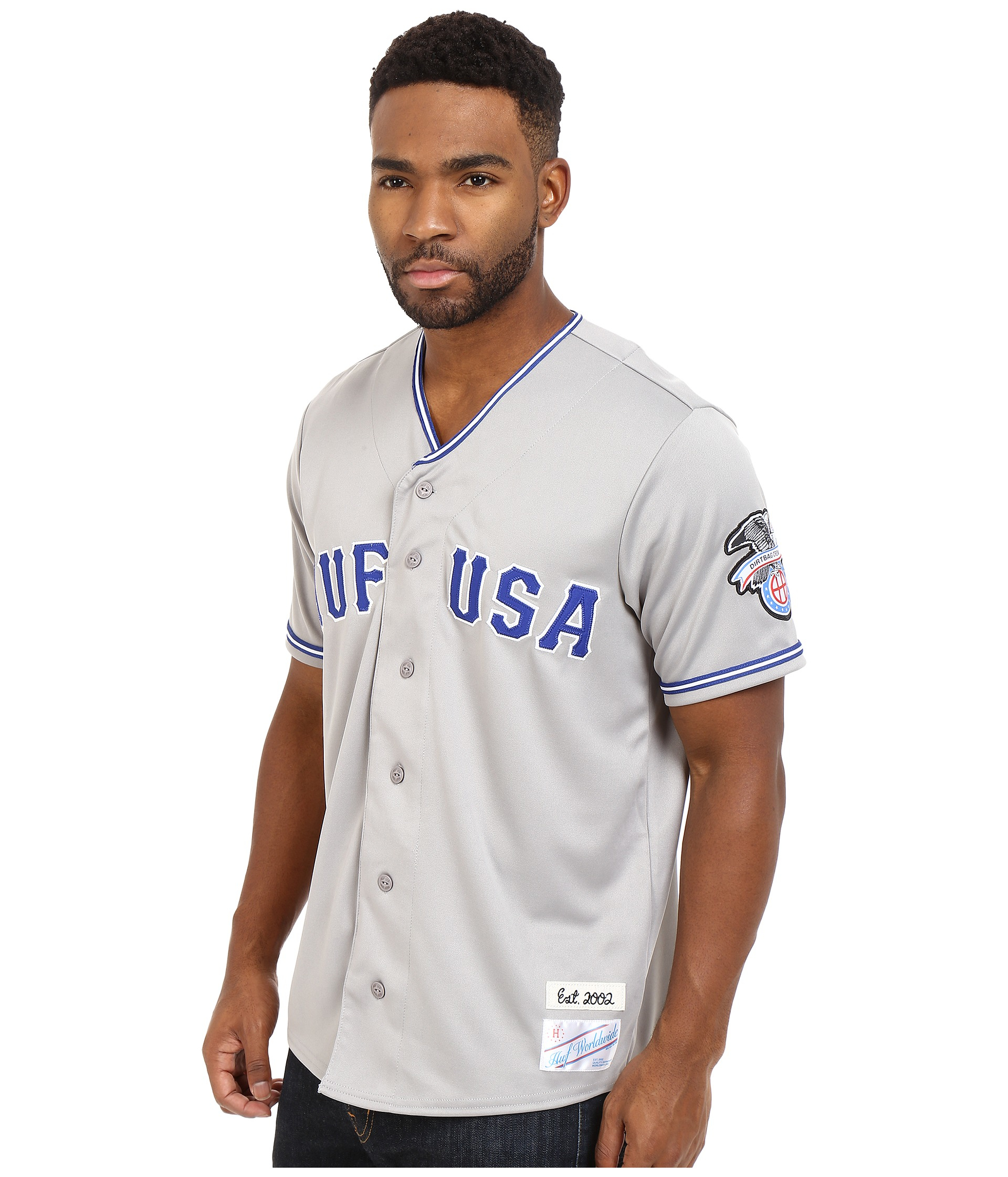 Download Lyst - Huf Territory Baseball Jersey in Gray for Men