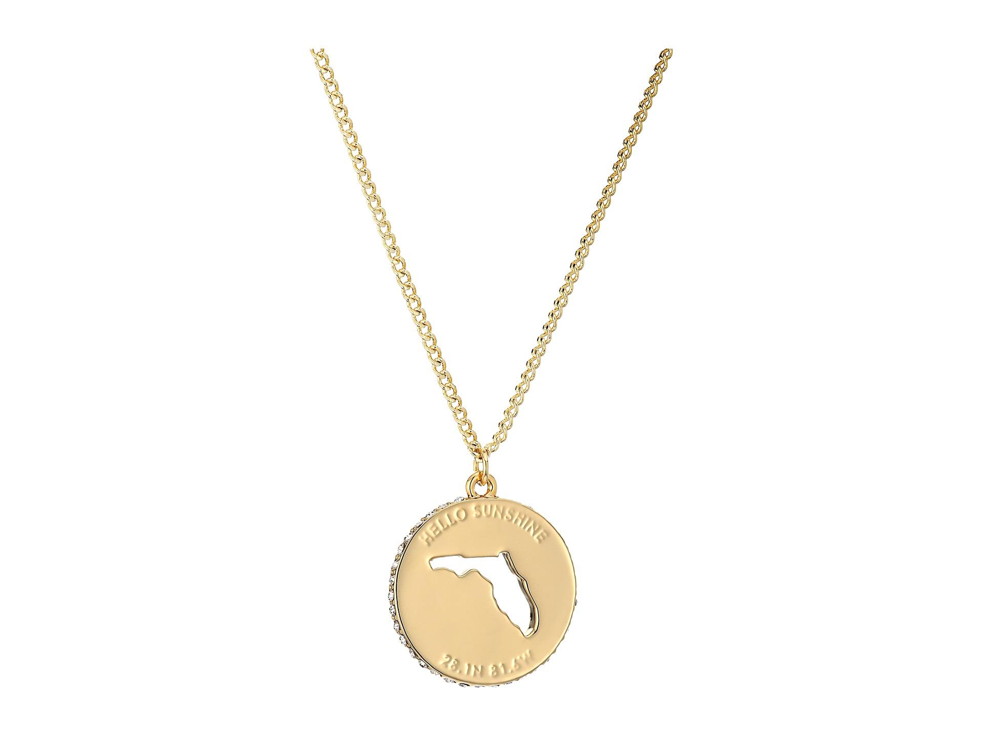 Lyst - Kate Spade New York State Of Mind Florida Pendant Necklace in