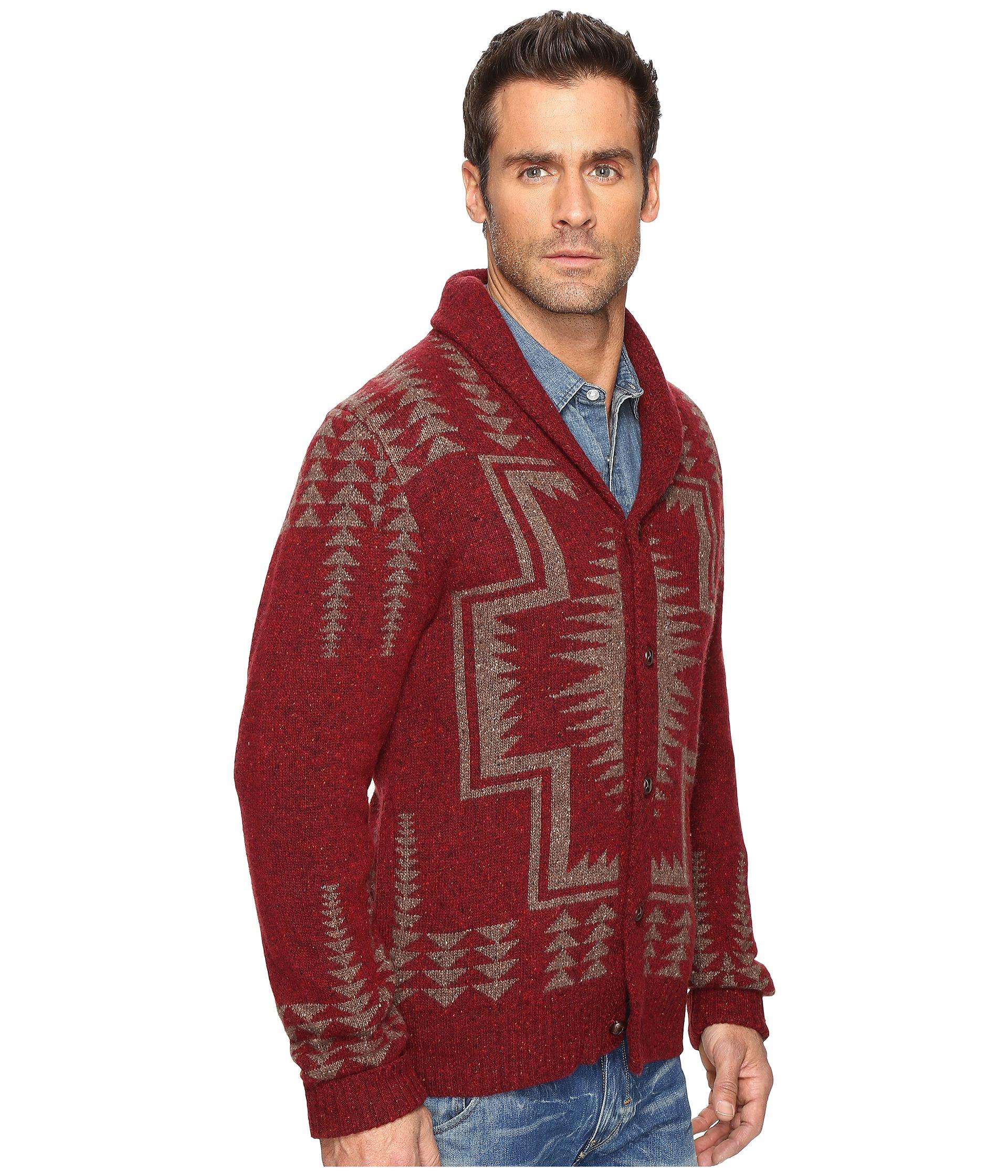 Lyst Pendleton  Harding Shawl Cardigan  in Red for Men