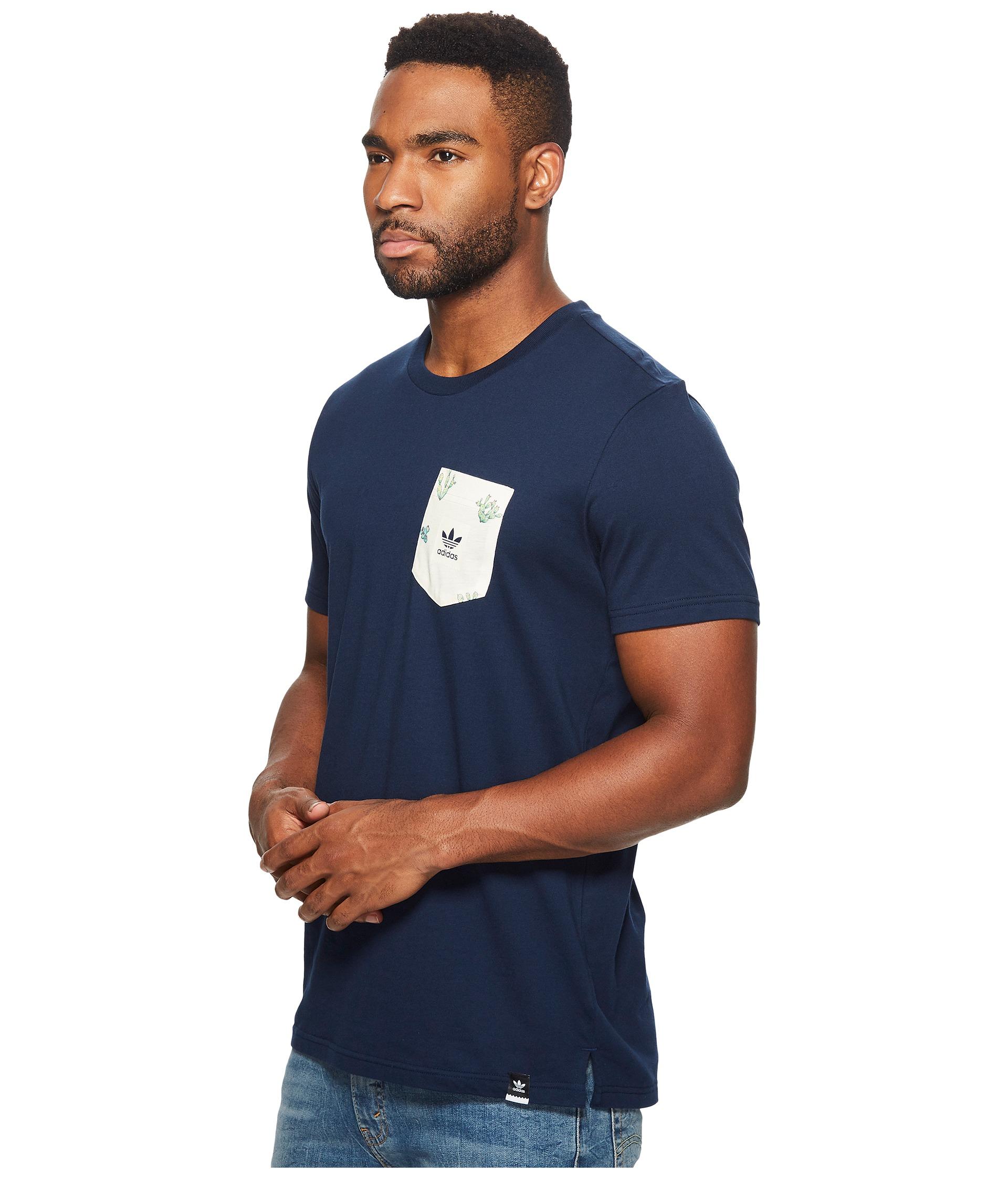 Lyst - Adidas Originals Cactus Pocket Tee in Blue for Men