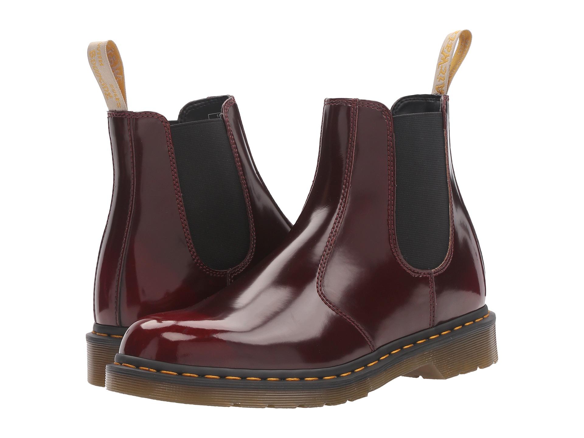 Dr. martens 2976 Vegan Chelsea Boot in Red | Lyst