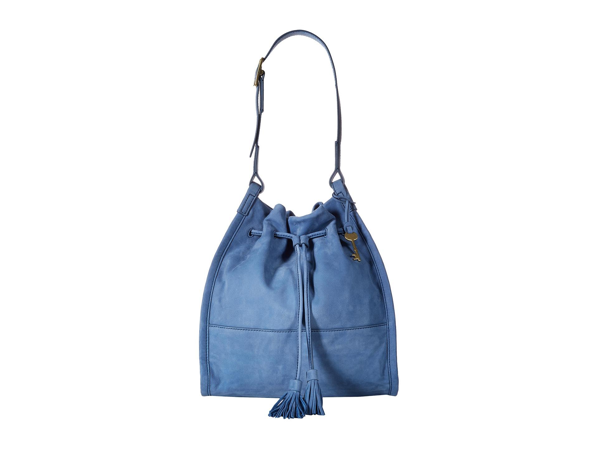 fossil drawstring in blue lyst fossil drawstring in blue lyst
