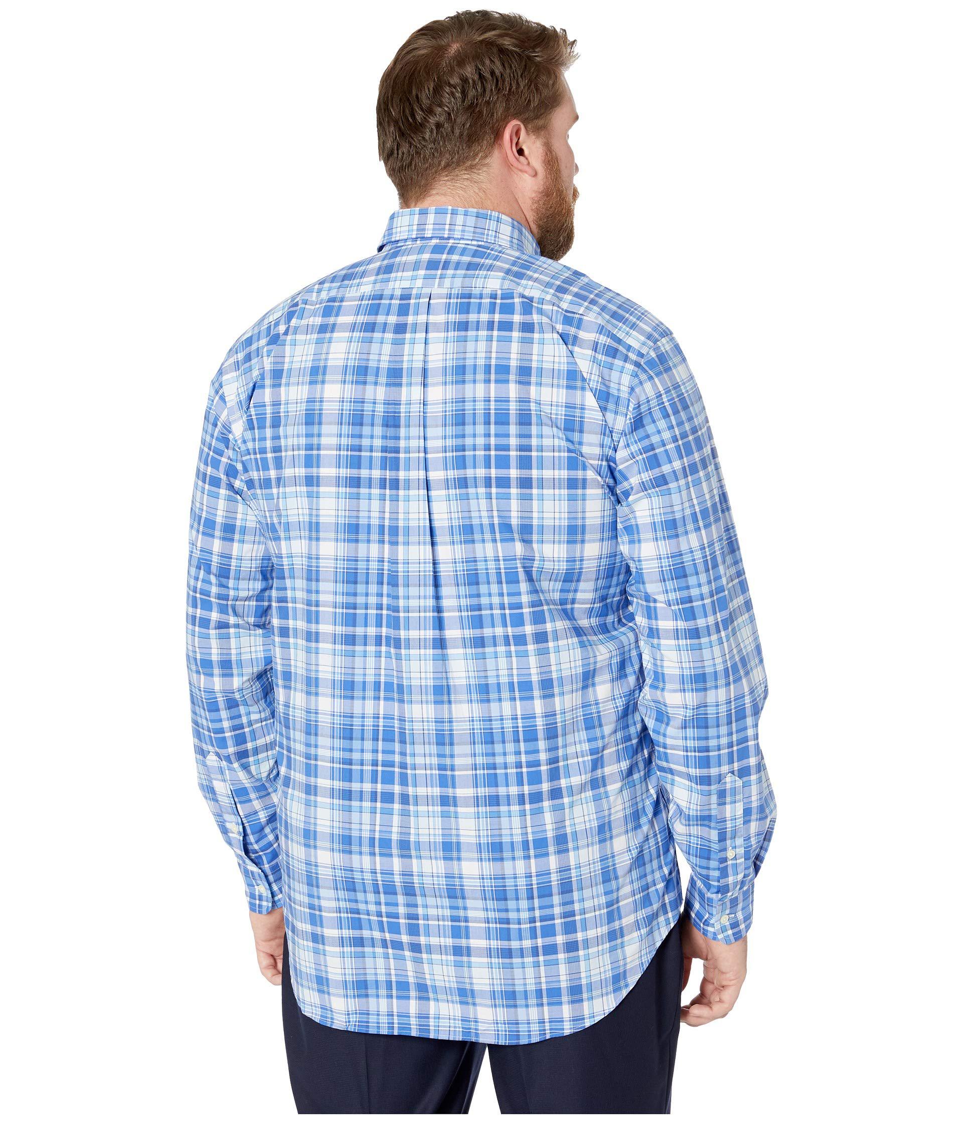 men's classic fit stretch poplin shirt