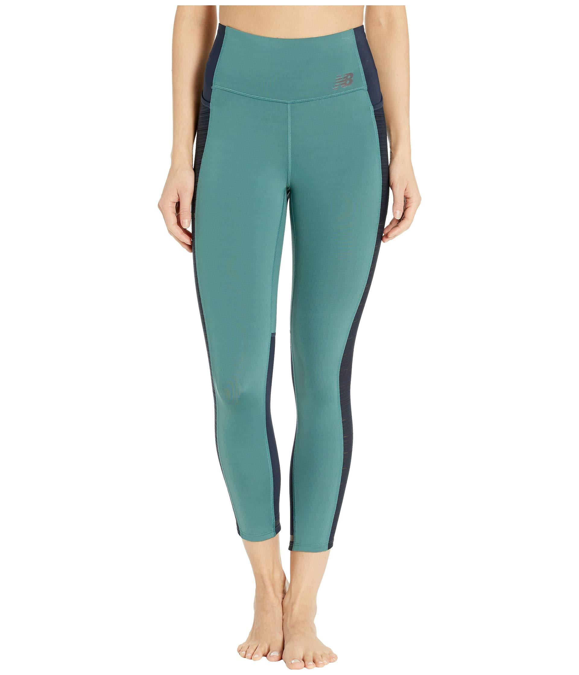 New Balance Q Speed Crop Pants (dark Agave/eclipse) Women