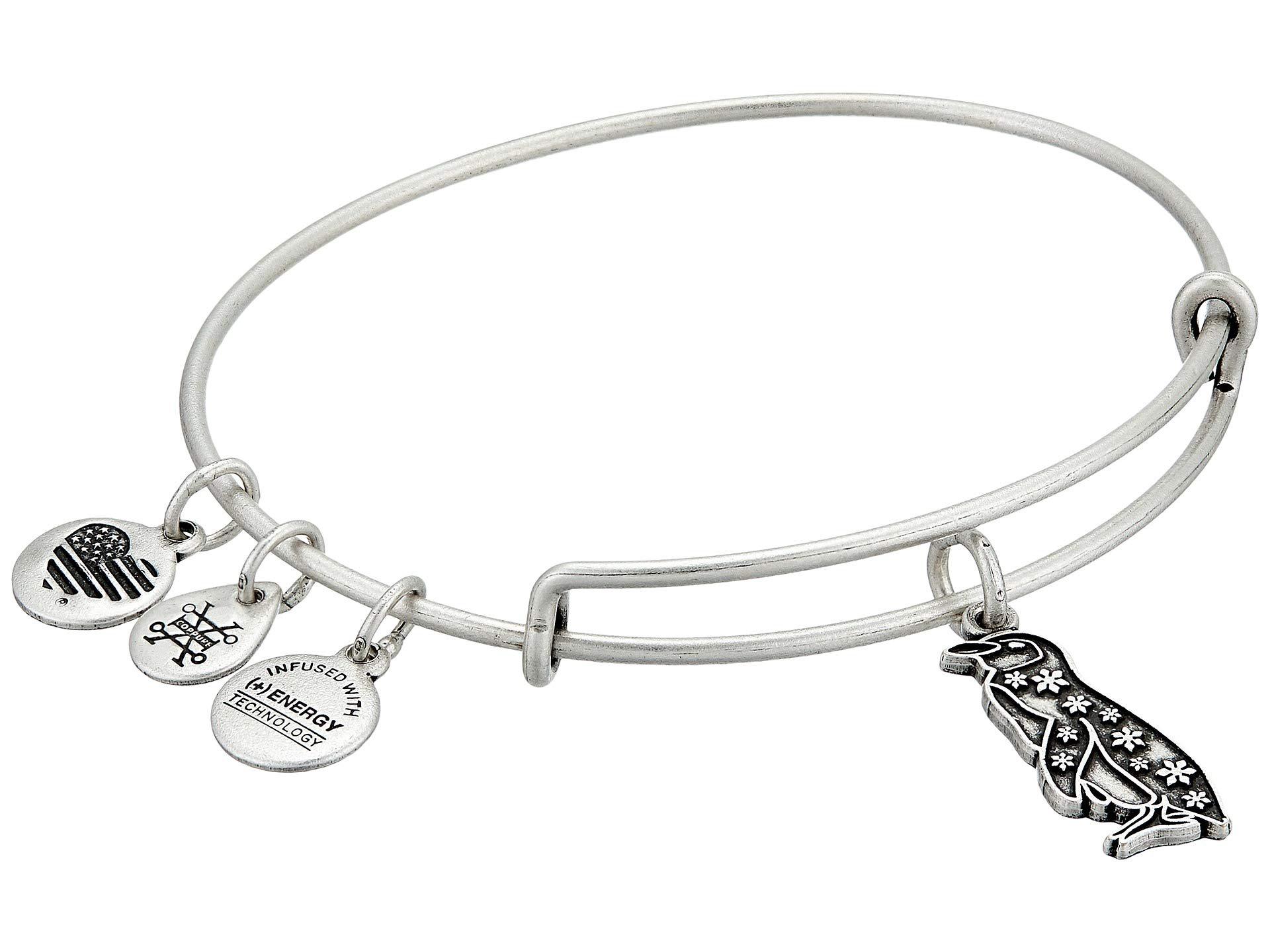 Lyst Alex And Ani Penguin Bangle Rafaelian Silver Bracelet In Alex And Ani Women S Metallic Penguin Bangle