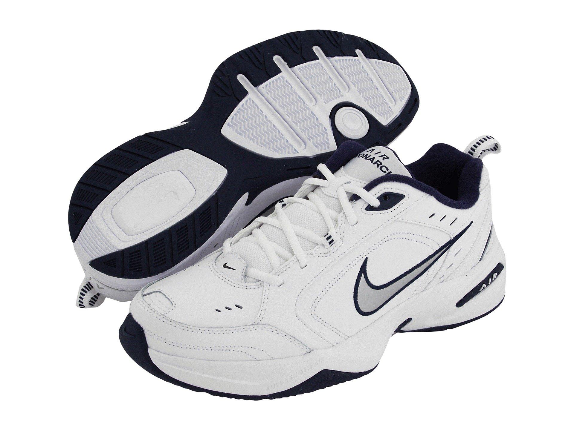 Nike Leather Air Monarch Iv in White/Blue (Blue) for Men - Save 30% - Lyst