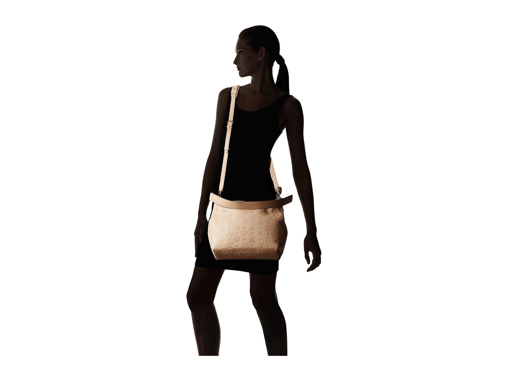 medium klara monogram leather hobo