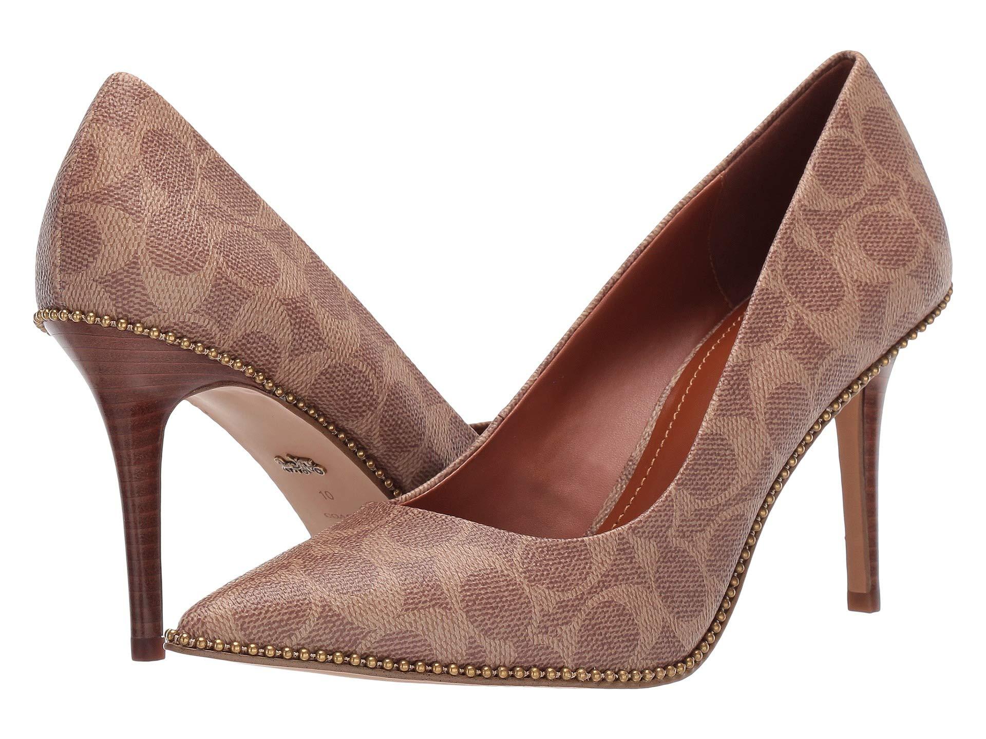 coach waverly beadchain pump