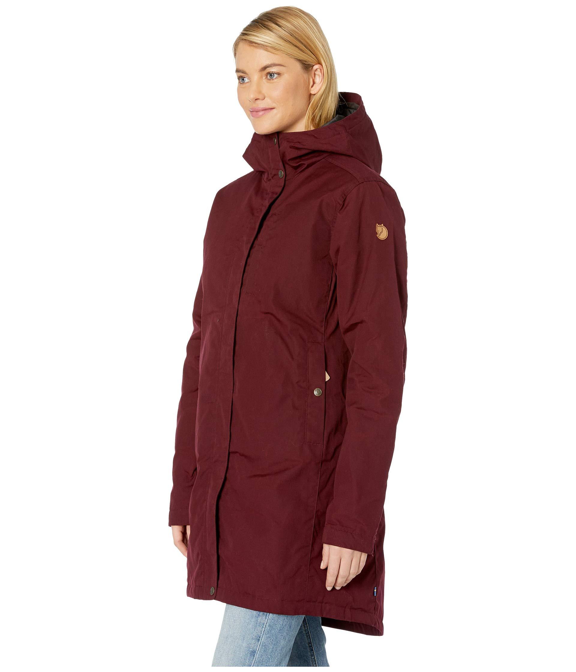 Fjallraven Synthetic Kiruna Padded Parka in Tan (Red) - Lyst