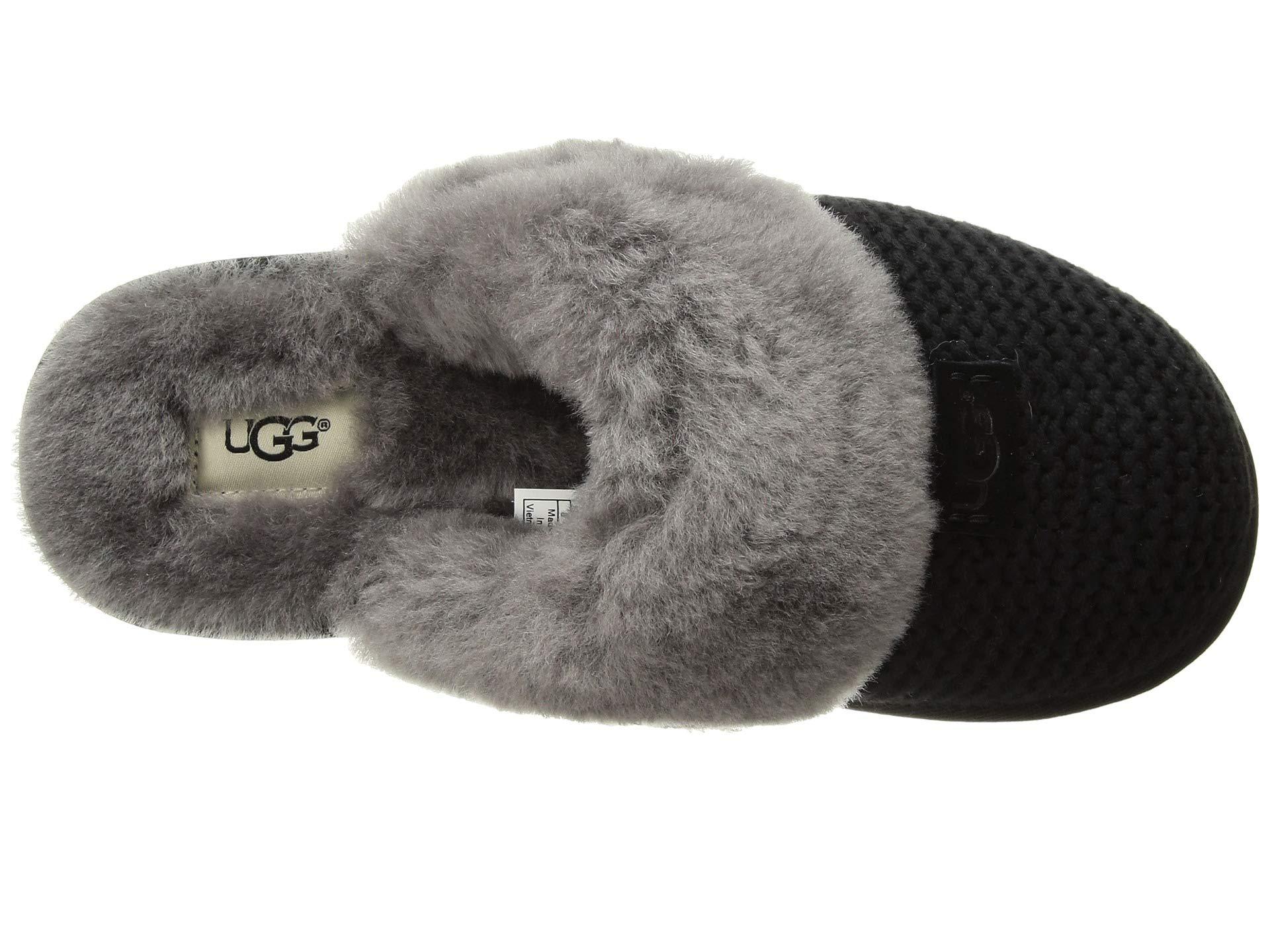 UGG Cotton Cozy Knit Slipper in Black Lyst