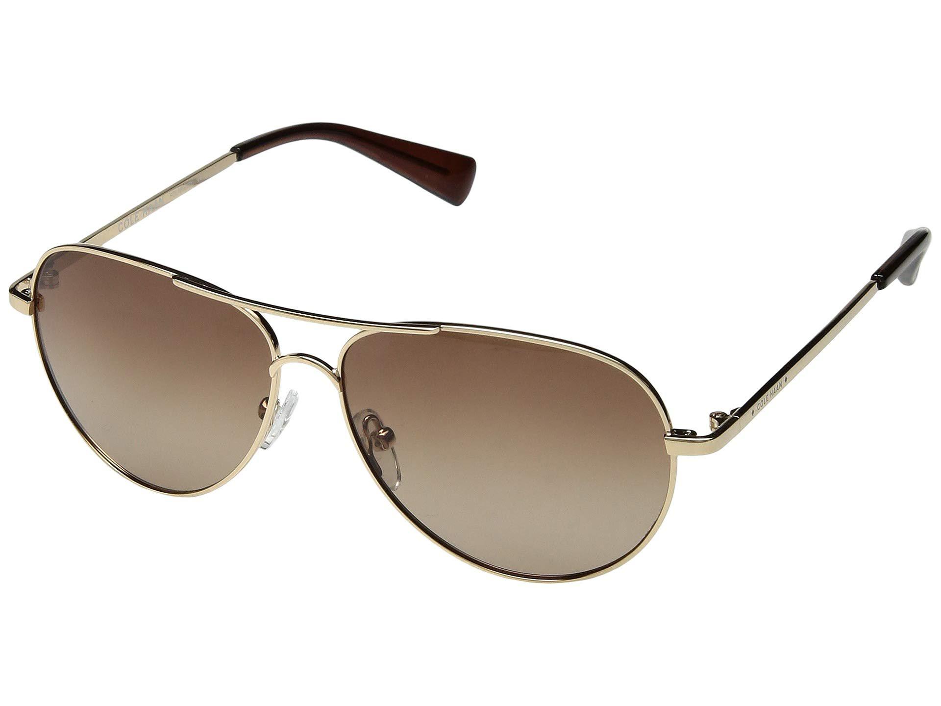Cole Haan Ch7037 (gold/brown Gradient) Fashion Sunglasses in Brown - Lyst