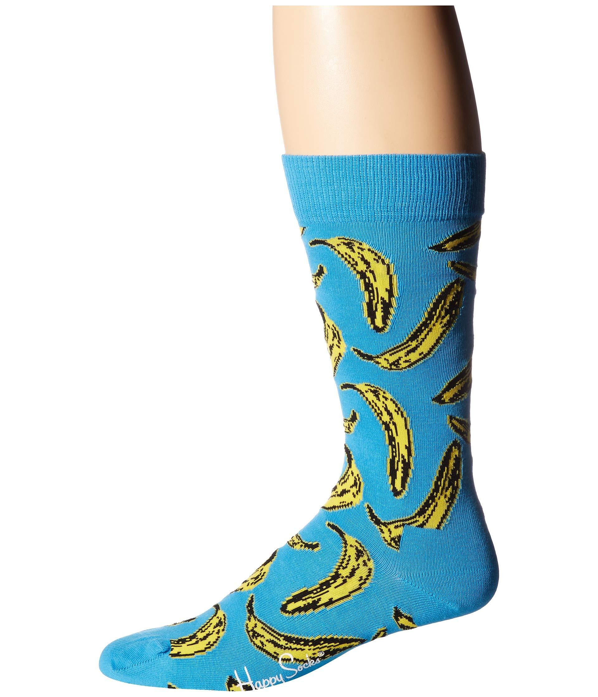 Happy Socks Cotton Andy Warhol Banana Sock in Blue for Men - Lyst