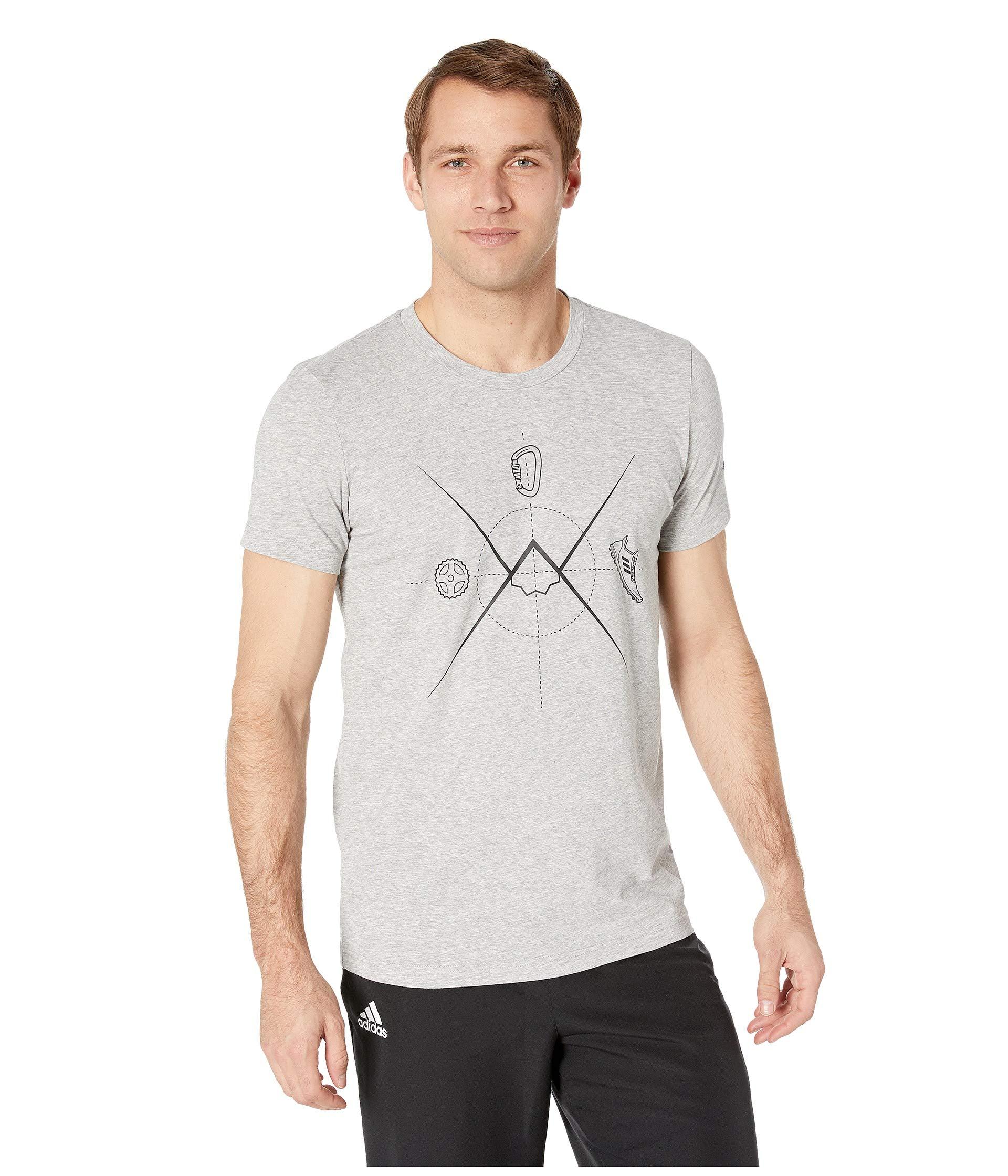 Lyst - adidas Originals Ascend Tee (medium Grey Heather) Men's T Shirt ...