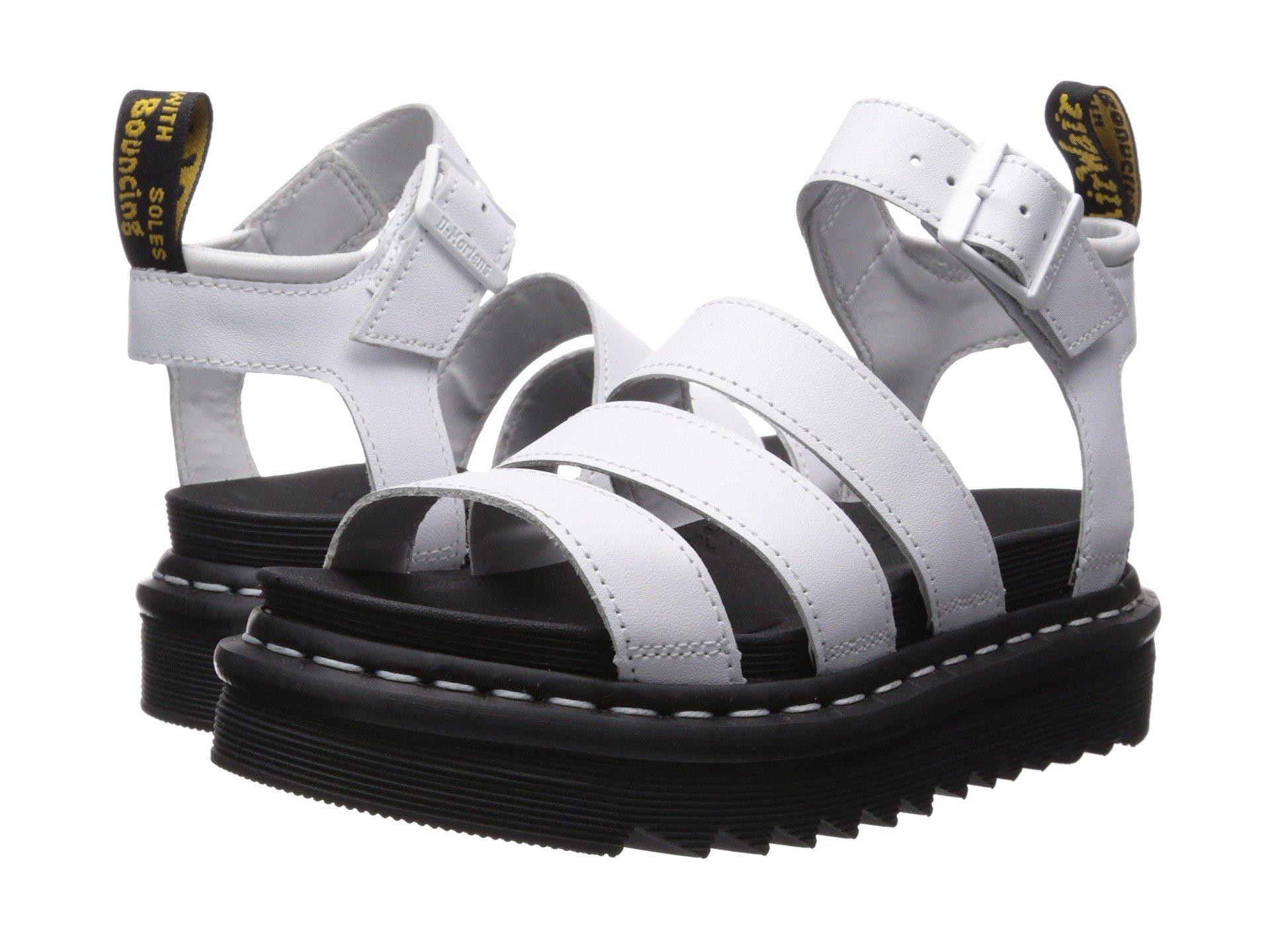 Dr. Martens Leather Blaire White Fisherman Sandal - Lyst