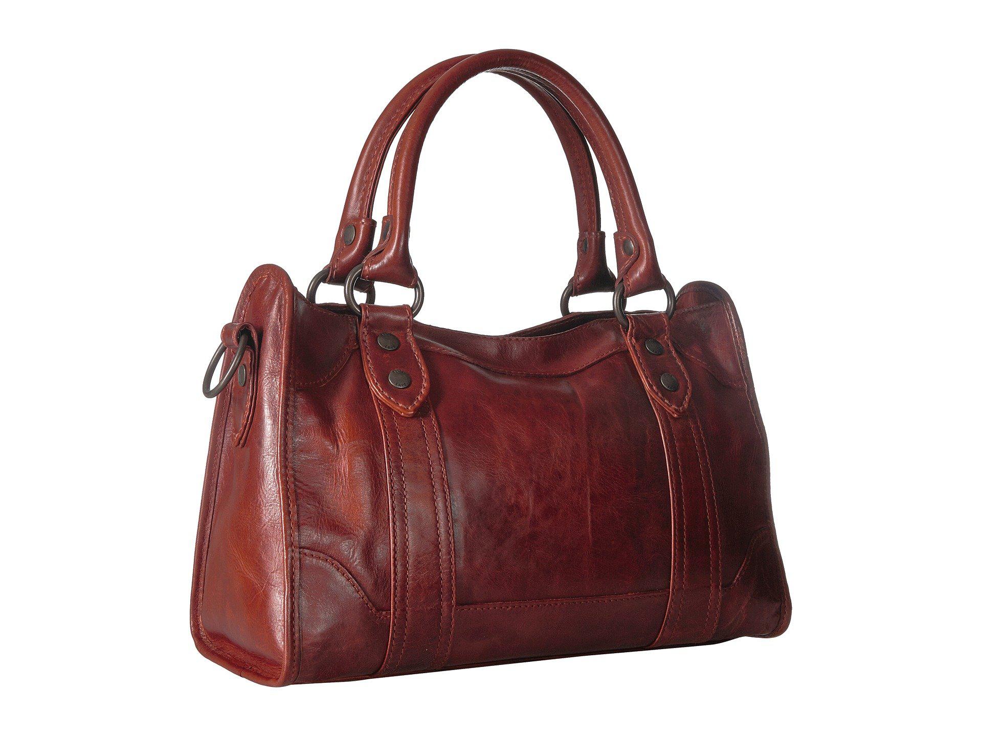 Lyst Frye Melissa Satchel Cognac Antique Pull Up View Fullscreen