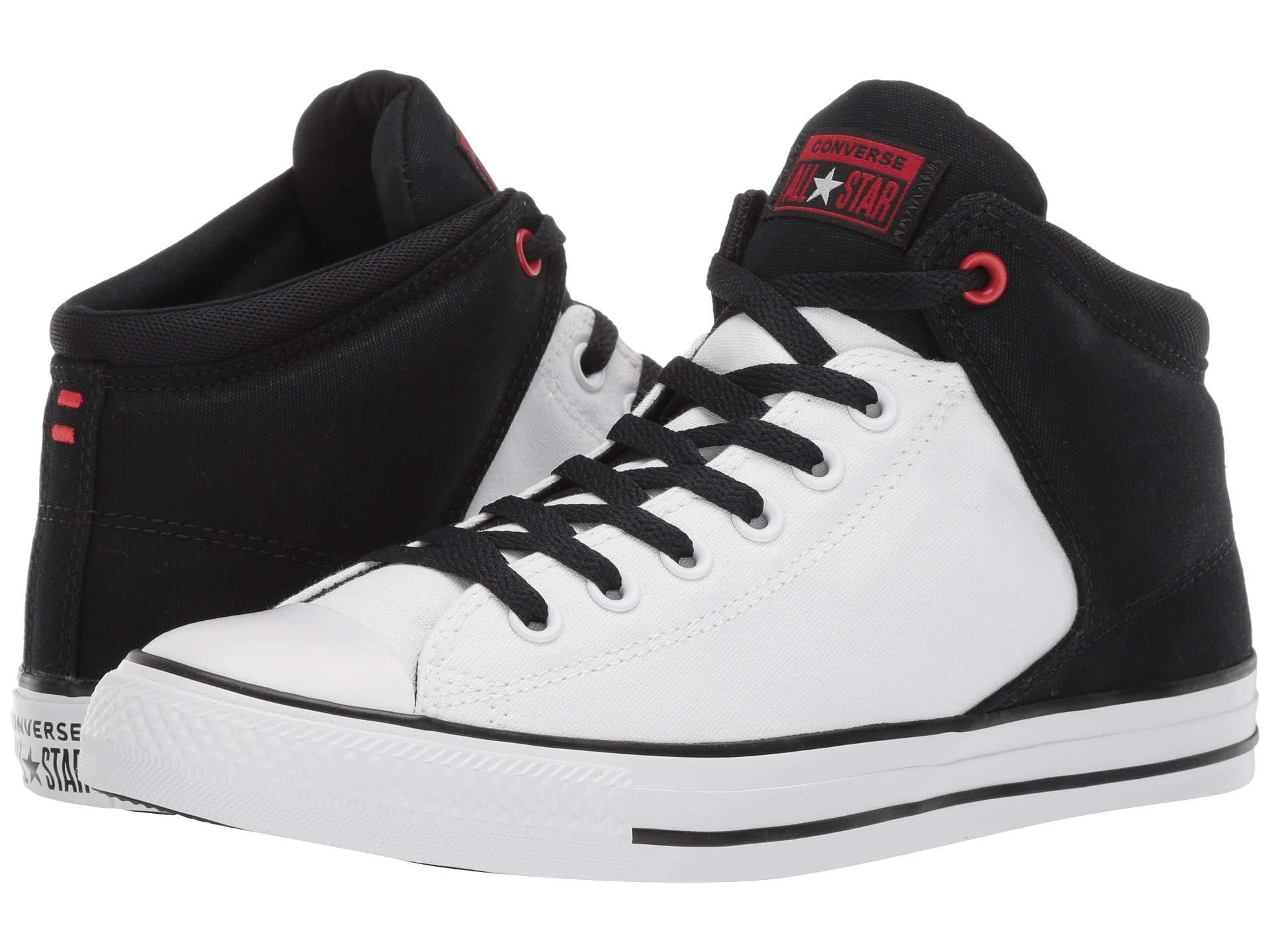 Converse Ctas High Street Hi (black/black/totally Blue) Classic Shoes ...