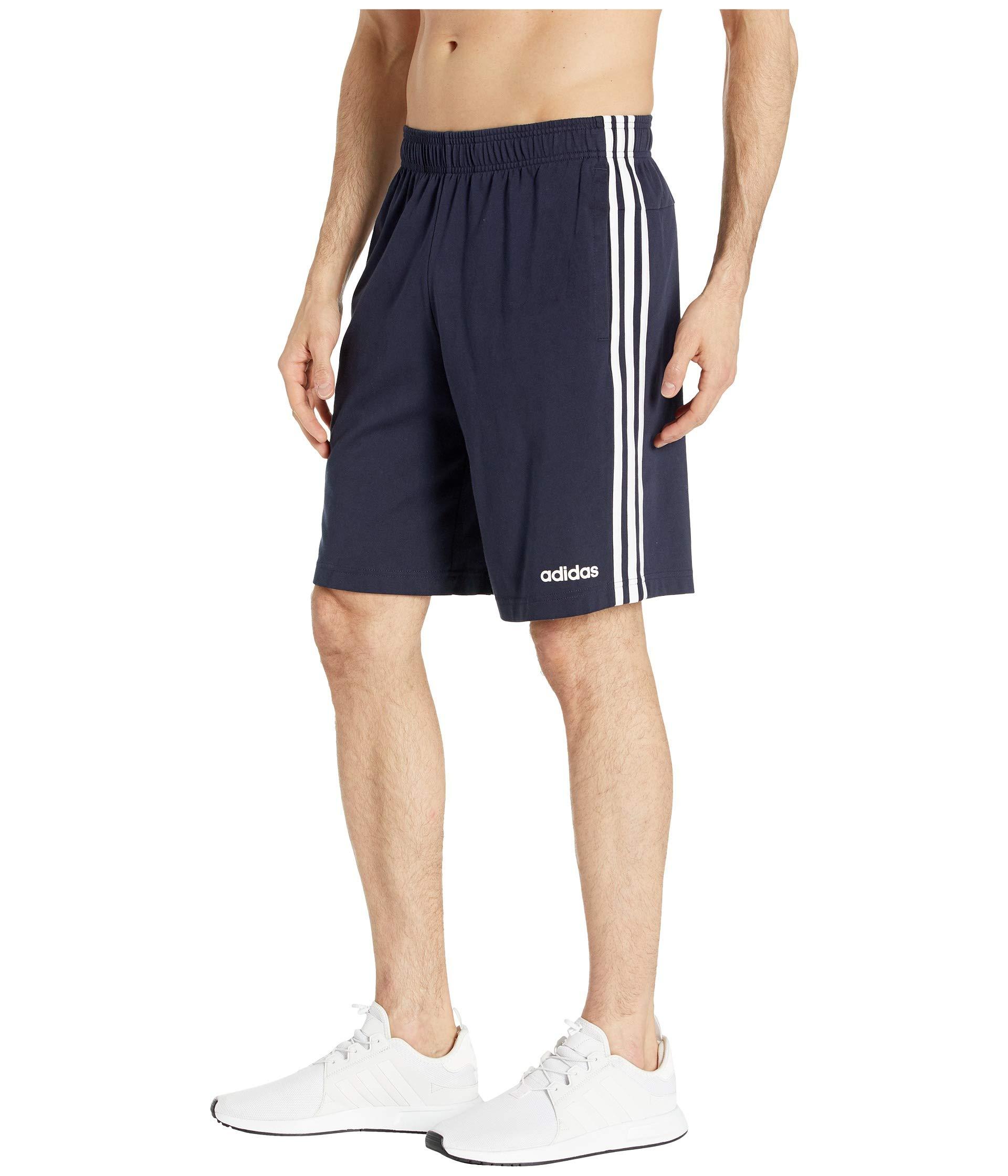 adidas 3-stripe Jersey Shorts (legend Ink/white) Men's Shorts in Blue for Men - Lyst
