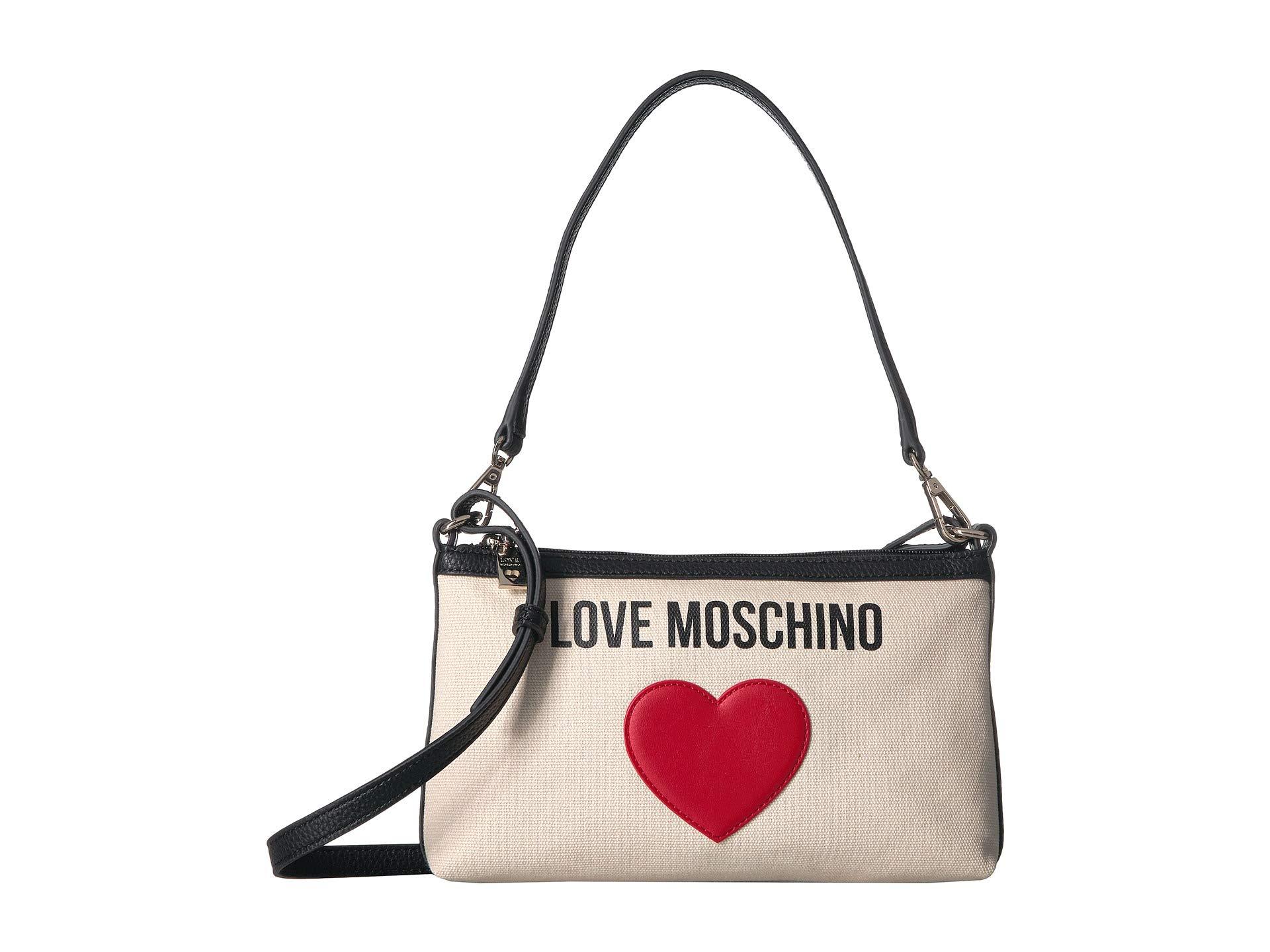 Lyst Love Moschino Canvas Shoulder Bag (ivory) Handbags in White