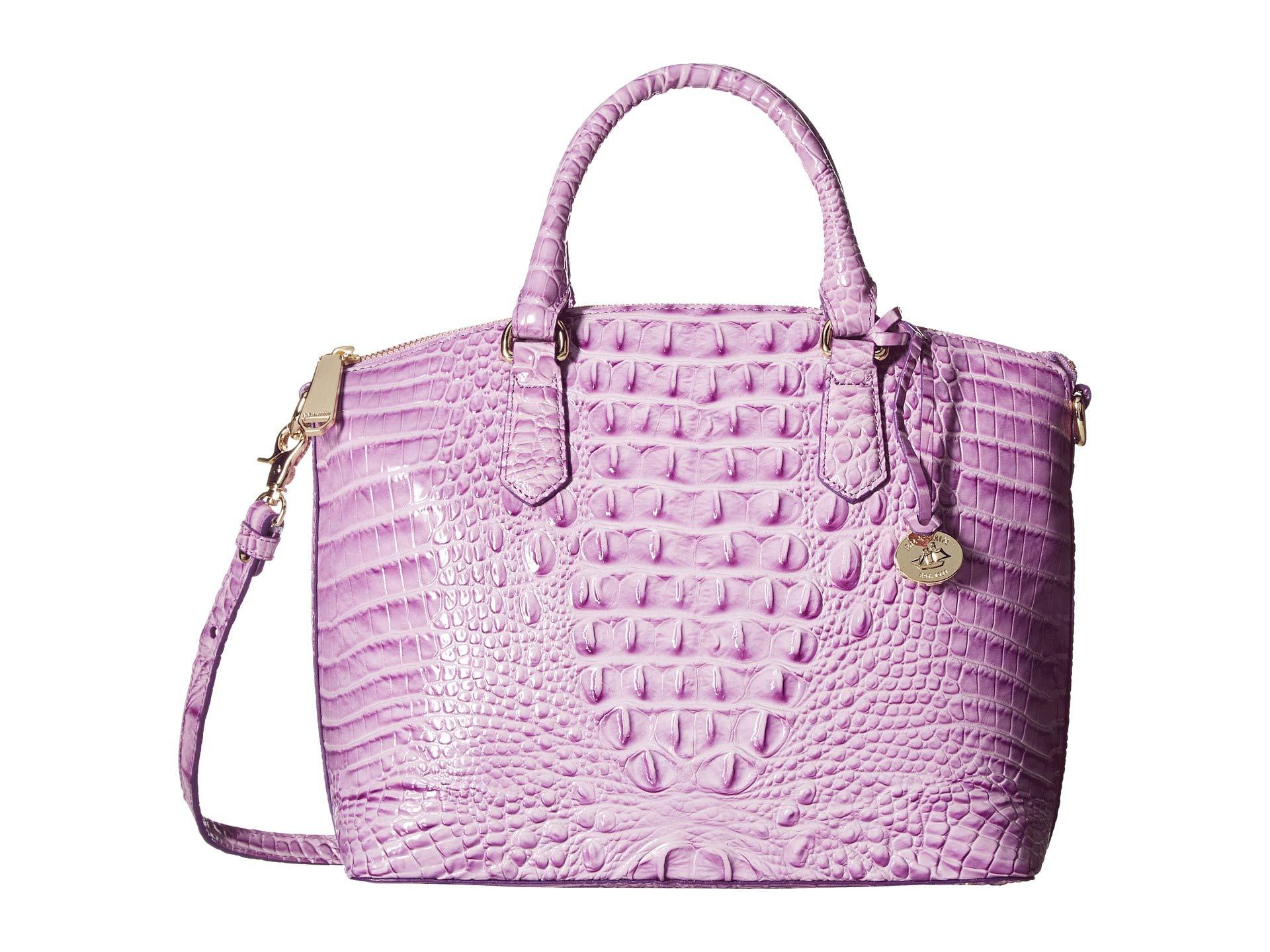 Brahmin Melbourne Duxbury Satchel in Purple Lyst