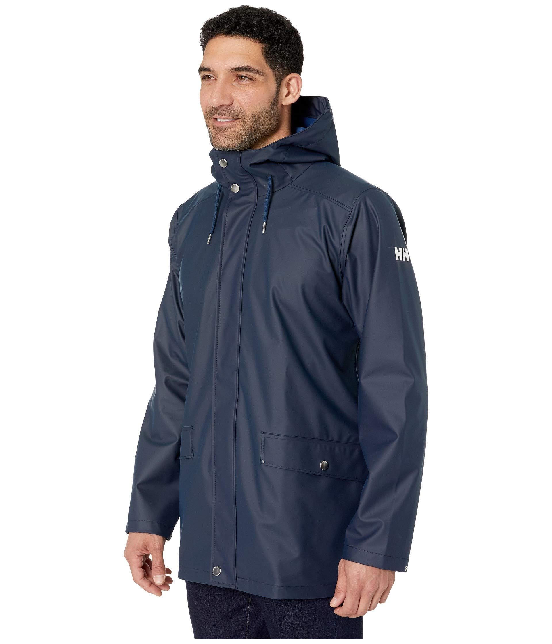 Helly Hansen Moss Rain Jacket in Navy (Blue) for Men - Lyst