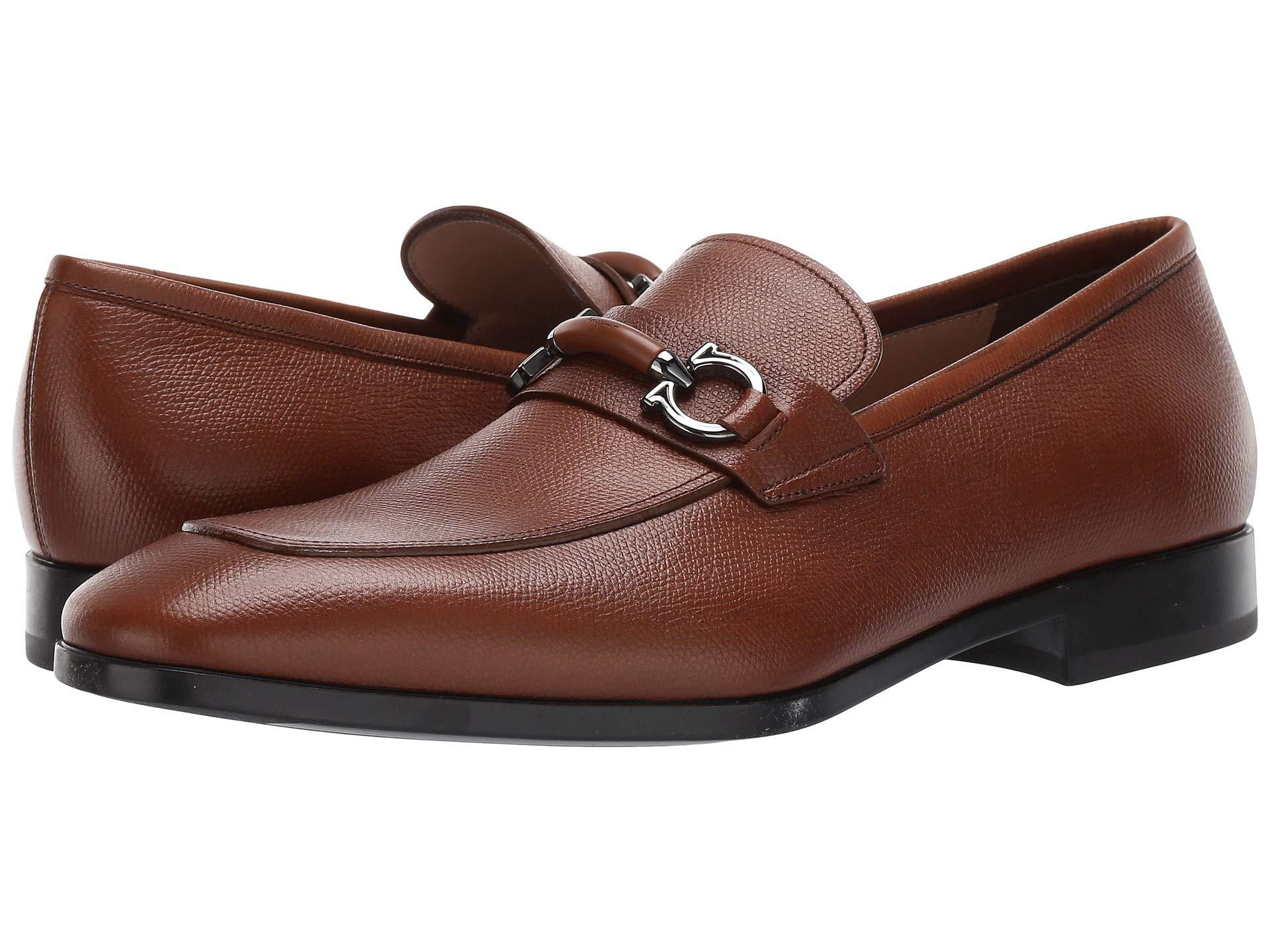 benford gancini bit leather loafers