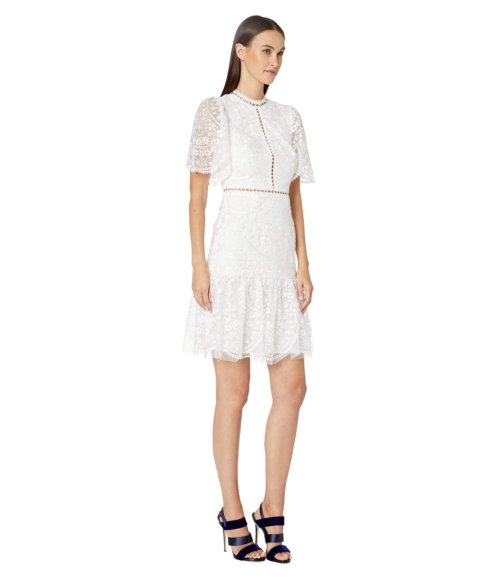 ml monique lhuillier floral embroidered gown
